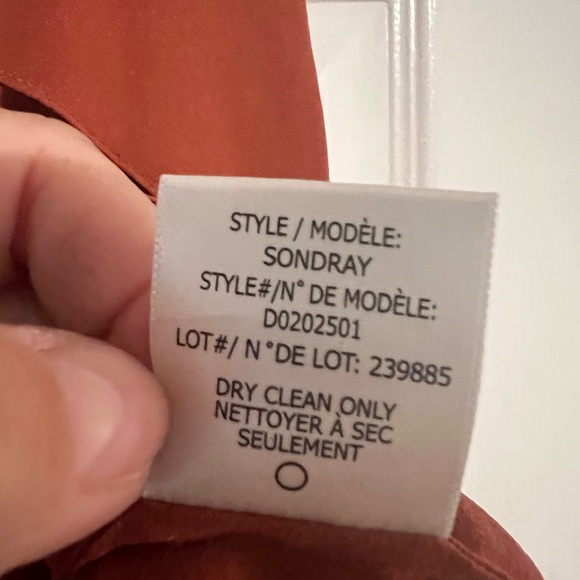 NWOT Theory Apala Double Georgette Silk Tank Top Shell size S petite SP Brown - Picture 6 of 6